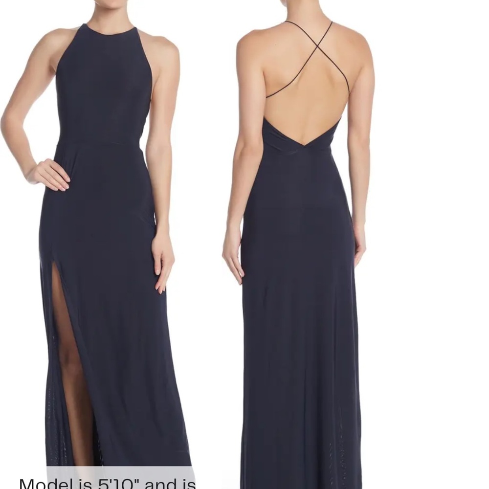 NWT Love By Design x Nordstrom Slinky Halter Dress Women Designer Size M Evening